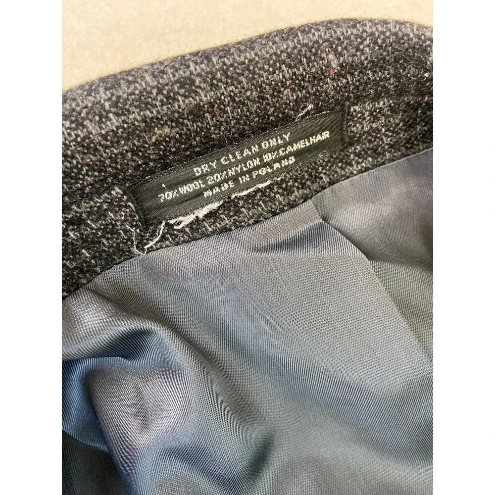 EUC Vintage John Weitz Blazer Jacket 40R Check Wool Tweed Sports Coat 2 Button